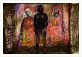 three People dark | 3-Königin | digital Artwork | 105 x 165 cm | 2018-20