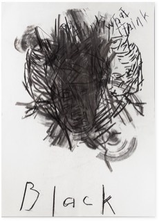 o. T. | Black | Kohle auf Papier | 70 x 50 cm | 2012