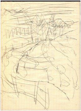 * o. T. | Landschaft | Bleistift auf Papier | 1999