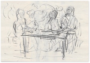 o. T. | beim Lois in Faistenthal | Bleistift auf Papier | 20 x 29 cm | 2009
