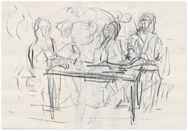 o. T. | beim Lois in Faistenthal | Bleistift auf Papier | 20 x 29 cm | 2009