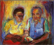 Ehepaar | Öl auf LW | ca. 85 x 110 cm | 2000 | Auftragsarbeit 