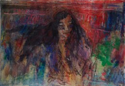 Bildnis G. | übermalter c-Print | 2. Zustand | ca. 80 x 120 cm | 2018