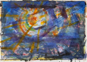 Himmel Sonne | Wasserfarben auf Papier| 50 x 70 cm | 2012