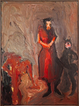 o. T. | three figures | Öl auf LW | 70 x 48 cm | 1982