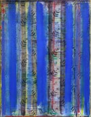 Vorhang | Malerwalze und Pigment auf LW | 80 x 60 cm | 2002