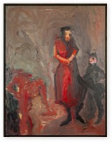 * o. T. | three figures | Öl auf LW | 70 x 48 cm | 1982