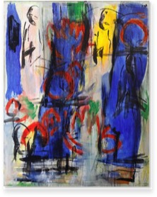 * Vorhang | Night&Day | Acryl auf LW | 160 x 130 cm | 2001