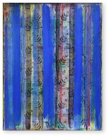 Vorhang | Malerwalze und Pigment auf LW | 80 x 60 cm | 2002